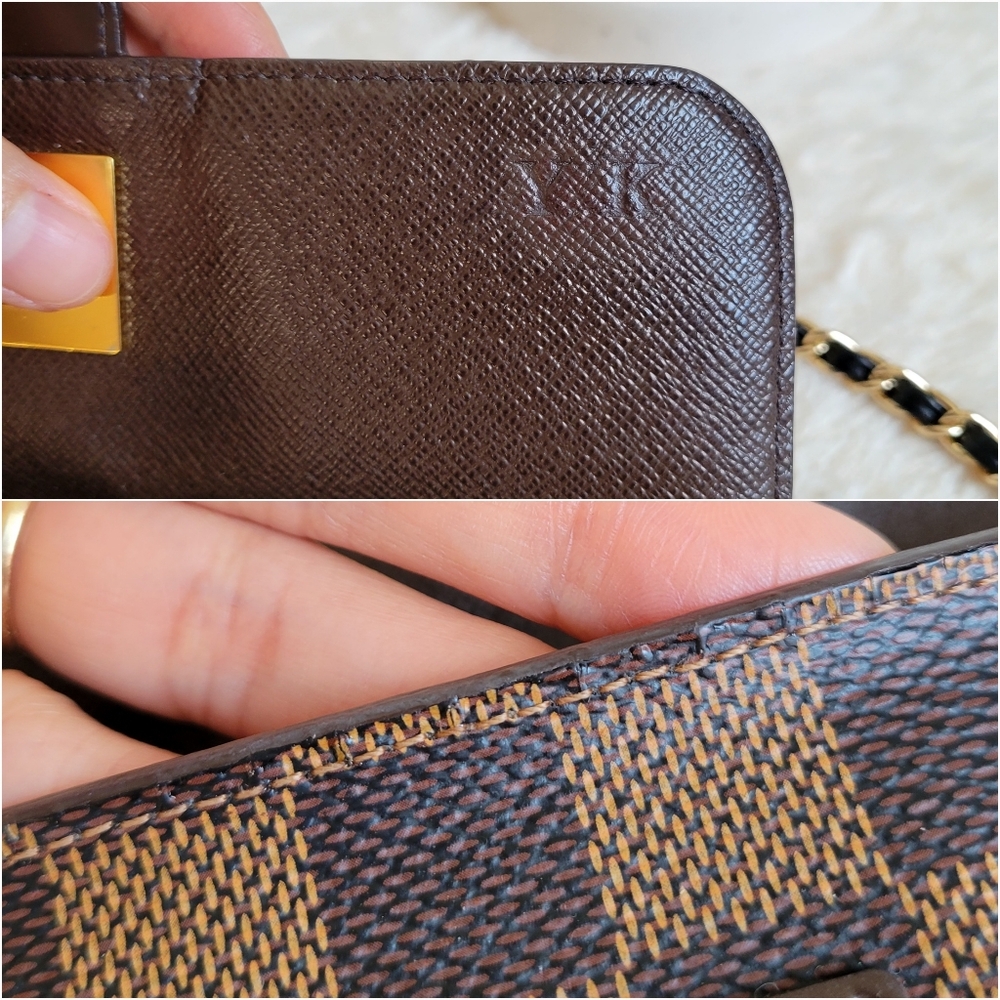 ❤️Authentic Louis Vuitton Wallet Crossbody Shoulder Bag Damier Ebene - Picture 8 of 16